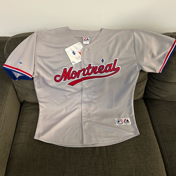 Majestic Other - Majestic Authentic Vintage 2004 Montreal Expos Road Gray Jersey Men’s Sz XL